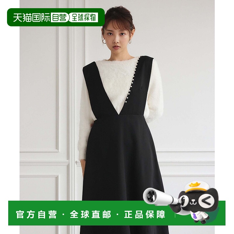 1h可退 日本直邮fifth 珍珠装饰连衣裙 ES24F0414