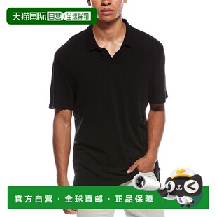 自营James Perse Jersey Polo Shirt - black 美国奥莱直发