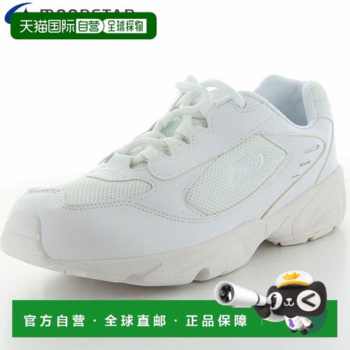 日本直邮Moonstar 运动运动鞋男士女士青少年 ADVAN-131A 白色 3E