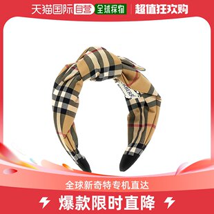 潮奢 女童格纹头带童装 Burberry 99新未使用