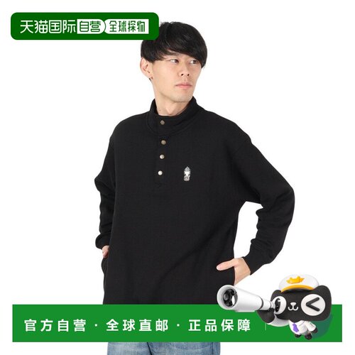 日本直邮Coleman 科尔曼男士圆标高领卫衣X6454A黑色