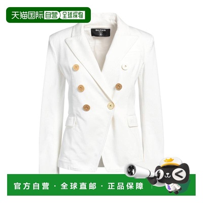 香港直邮潮奢 Balmain 巴尔曼 女士 西装外套 white白色 舒适时尚