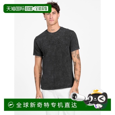 自营 guessMikah Crewneck Logo T恤 - 黑色 美国奥莱直发