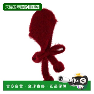 1h可退 香港直邮Acne Studios 艾克妮 女士 红色 Mohair Earflap