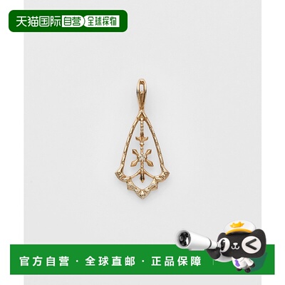 1h可退 日本直邮agete 阿卡朵 女士 K5黄金钻石项链吊坠 10253117