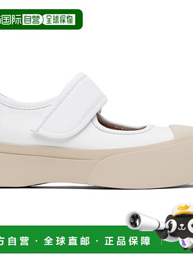 1h可退 香港直邮潮奢 Marni 玛尼 女士 白色 Pablo 玛丽珍鞋 SNZW