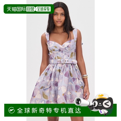 1h可退 香港直邮潮奢 ZIMMERMANN 女士 Dawning 迷你连衣裙 ZIMME