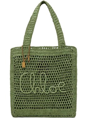 潮奢 Chloe 蔻依 女士 绿色 Summer Banana 托特包 CH25US901