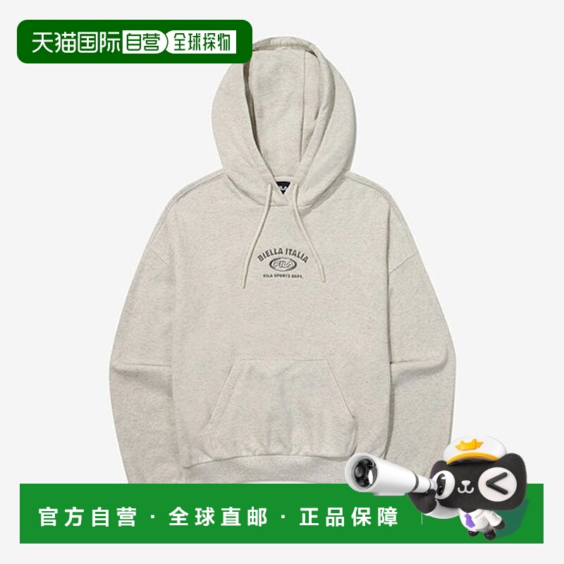 韩国直邮FILA Wheela 连帽衫 TQJ FS2POG3153F-OTM 半圆领小徽标