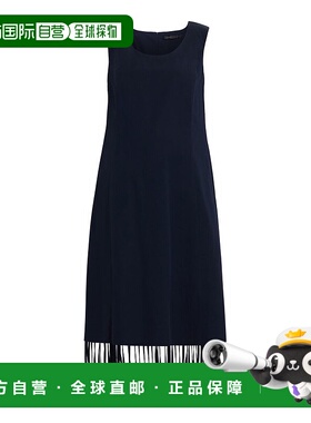 自营 marina rinaldiZIMINO-深蓝色 美国奥莱直发新款连衣裙