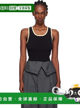 1h可退 香港直邮J.W. Anderson 女士 黑色 Contrast Trim 背心 KW