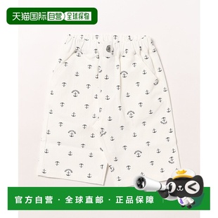 舒适休闲海军风印花六分裤 儿童款 M331 日本直邮moujonjon 1h可退