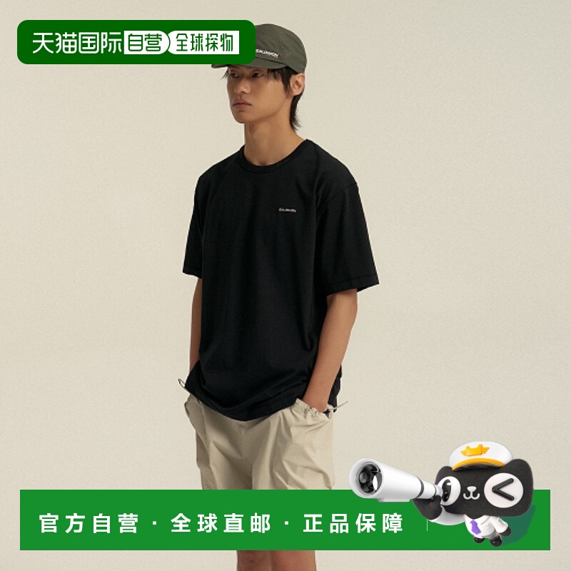 韩国直邮SALOMON 男士T恤 S251001HTS31_BLK萨洛蒙