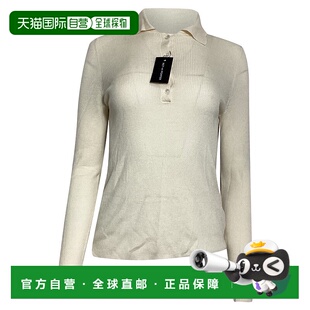 自营 Nili Lotan奶油色羊毛领毛衣-白色 长袖针织衫美国奥莱直发