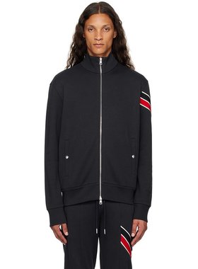 Moncler 盟可睐 男士 海军蓝条纹夹克 J20918G0000189A8F