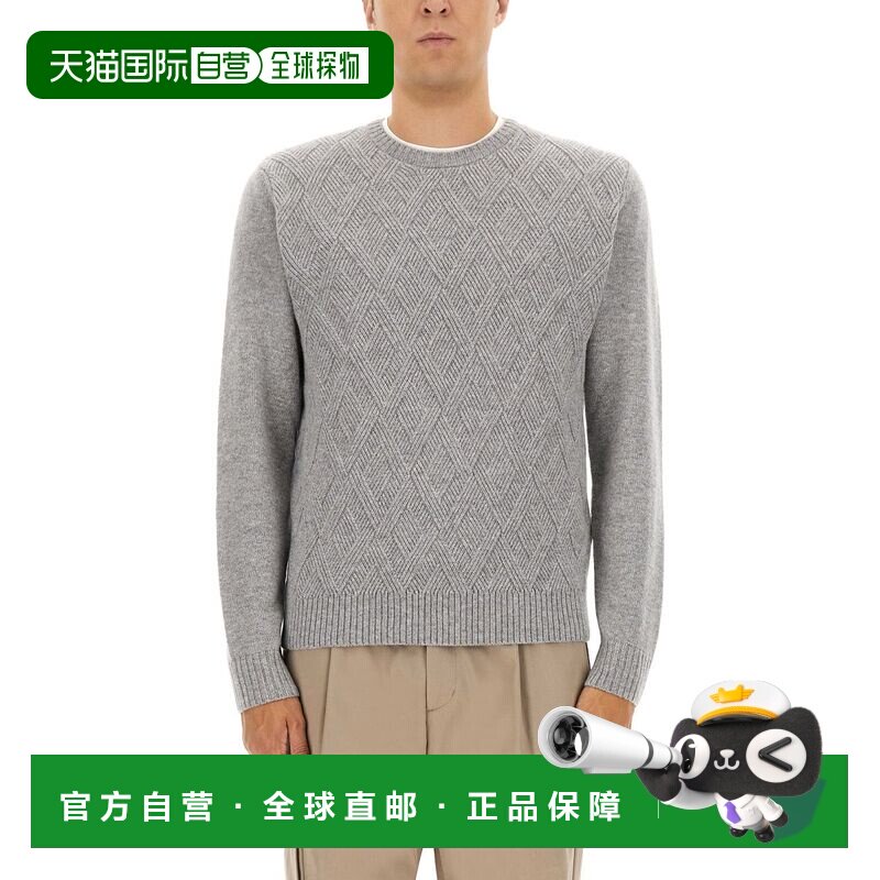 1h可退 香港直邮Herno 男士 绞花针织圆领毛衣 MG00028UR71036