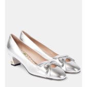 金属感皮质浅口鞋 Valentino 004193 Bowow 华伦天奴 女士