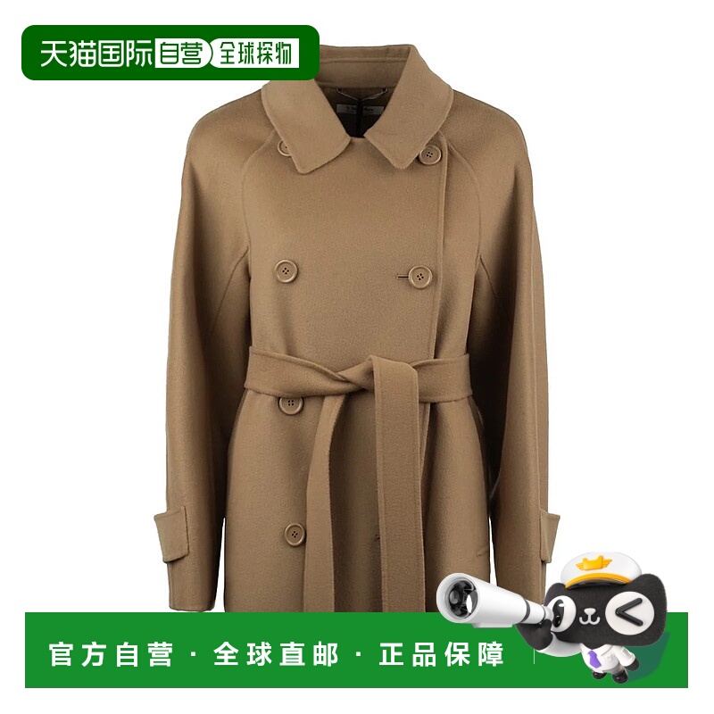 1h可退 香港直邮MAX MARA 女士外套 LOUIS AW2025 浅棕色 Max Mar
