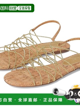 自营Steve Madden Libra LIBR02S1 Flat Womens Gold Slip On Str