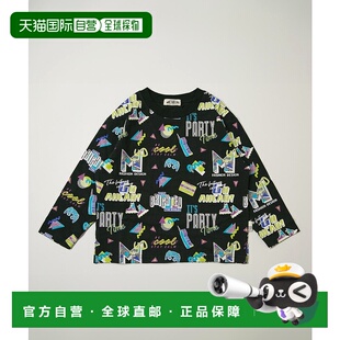 DAY YOUR 儿童 全棉复古霓虹图案长袖 半 1h可退 T恤 日本直邮MAKE