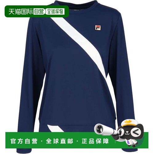 日本直邮FILA 长袖网球衫/女士（藏青色）