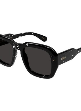 香港直邮CHLOÉ 女士太阳镜 CH0310S003 CO 黑色 全框太阳镜