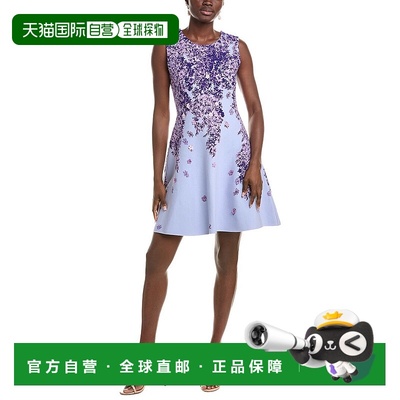 自营Oscar de la Renta A-Line Dress - purple 美国奥莱直发