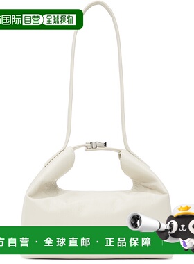 1h可退 香港直邮潮奢 BY FAR 女士 灰白色 Bea Creased Leather