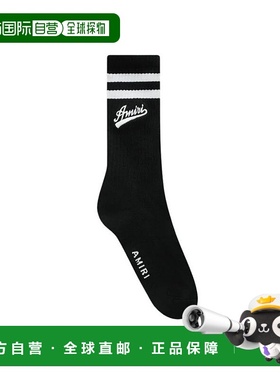 自营Amiri Varsity Script Socks in Black - black 美国奥莱直发
