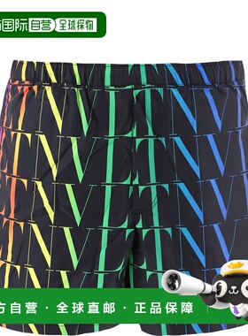 香港直邮VALENTINO 男士泳装 VV3UH0286G020K AW2022 黑色 Sea bo