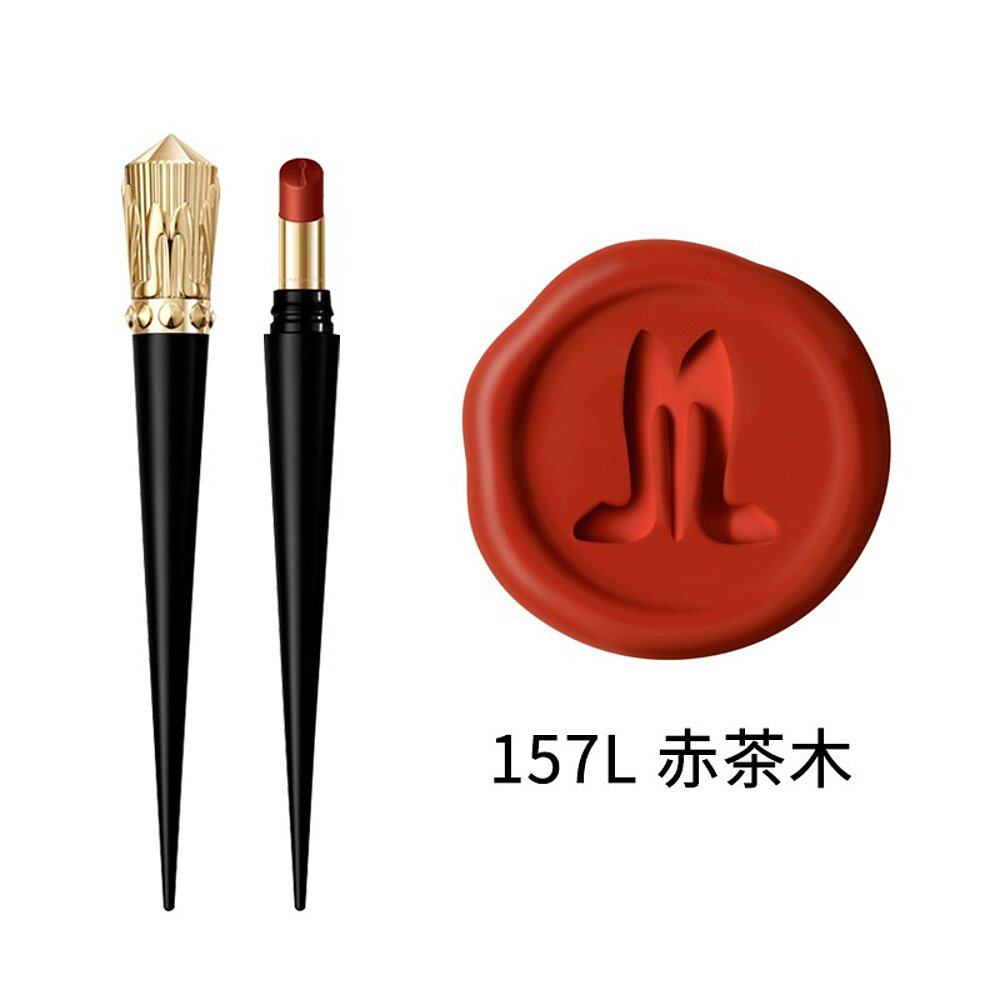 Christian Louboutin路铂廷细高跟唇膏cl口红哑光2g #157L