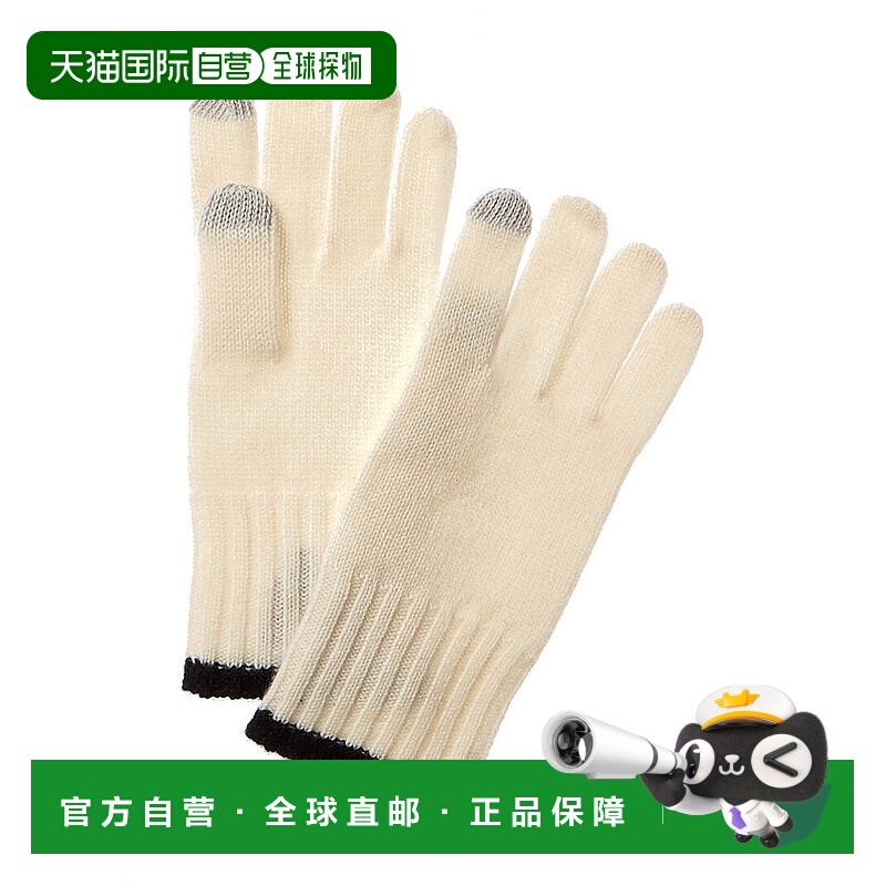 自营Phenix针织尖头羊绒科技手套-白色 美国奥莱直发