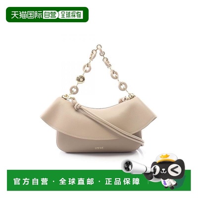 日本直邮中古Loewe罗意威女包A级95新Handbag手包牛皮手提包浅褐