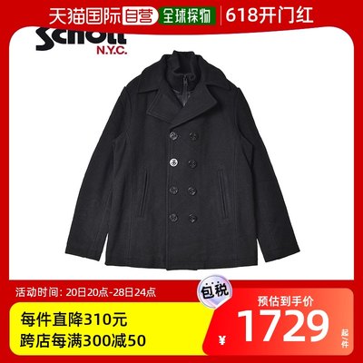 SCHOTT Peacoat男士Peacoat CYCLONE 2外套上衣短款长袖保温