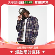 Guess Originals 格纹衬衫 小号徽标红色衬衫 香港直邮潮奢 式 男士