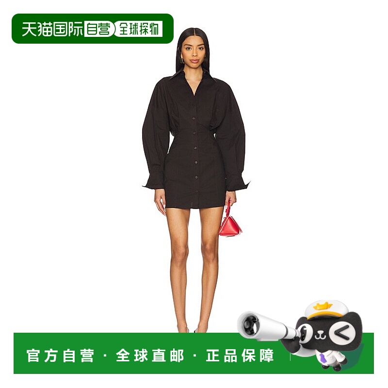 1h可退 香港直邮The Attico 女士 长袖衬衫式连衣裙 250WCA00384C