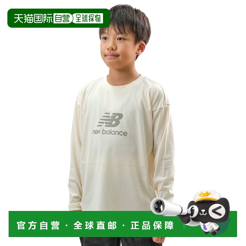 日本直邮New Balance 53 叠层标志儿童长袖圆领棒球衫 (ABT55556)