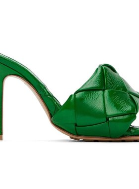 潮奢 Bottega Veneta 葆蝶家 女士 绿色 Lido 凉鞋 608854V2PT0