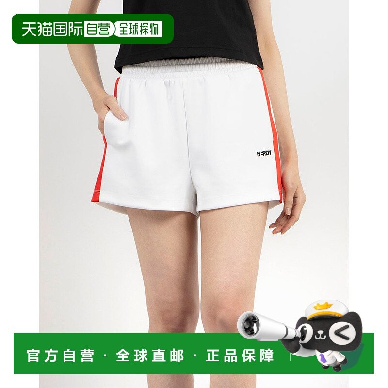 日本直邮NERDY 女士彩色拼接运动短裤 [NE8621EW000840] 婴儿粉色