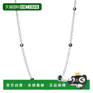 白金 黑珍珠满天星项链毛衣链 63cm 女款 日潮跑腿Mikimoto御木本