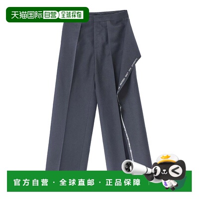 香港直邮MOSCHINO 女士休闲裤 31754383500 AW2025 黑色 Selvedge