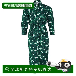 香港直邮潮奢 麦斯玛拉 1h可退 MaxMara 中长连衣裙 女士 Maremma