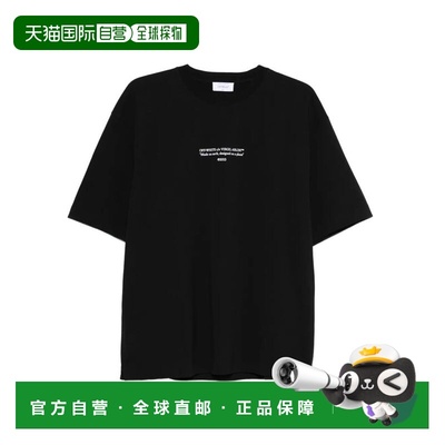 1h可退 香港直邮off-white 男士 STATEMENT SKATE S/S 黑色白色T