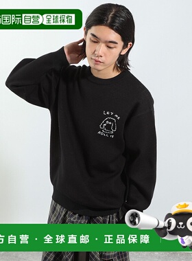 1h可退 日本直邮BAYFLOW男装Shiomi Wada联名插画宽松针织开衫 60