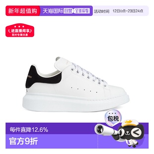 香港直邮McQueen麦昆小白鞋板鞋男女款经典白色黑尾厚底运动