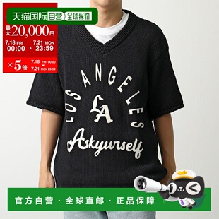 日本直邮ASKYURSELF Ask Yourself 针织保暖针织平纹针织男士毛衣