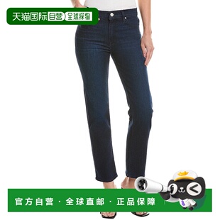 蓝色 Nico中腰救援直筒牛仔裤 美国 jeansHUDSON牛仔裤 自营hudson