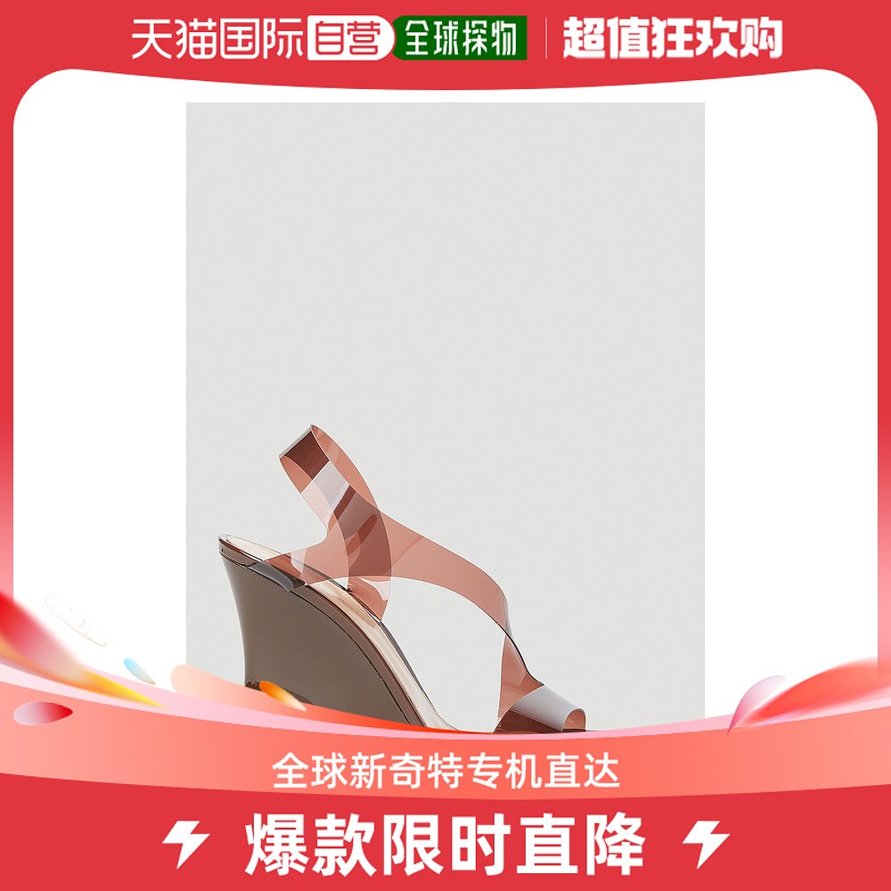 香港直邮潮奢 Gianvito Rossi女士G32231 Glass坡跟高跟鞋