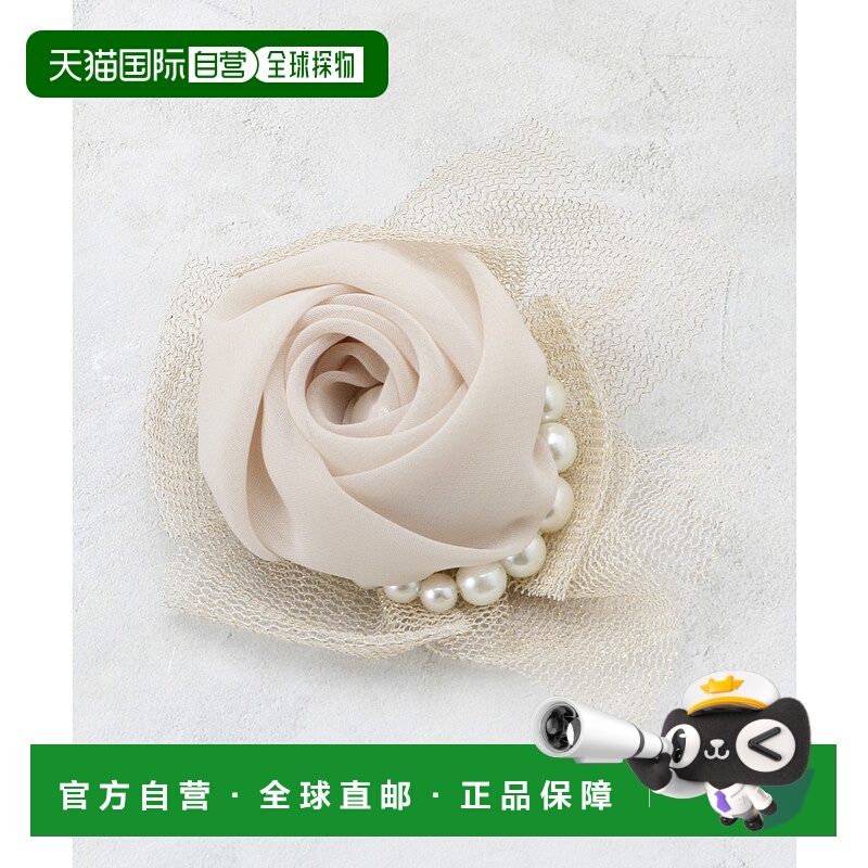 1h可退 日本直邮OPAQUE.CLIP 女士 亮片雪纺×仿珍珠胸花 C713580