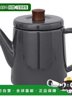 【日本直邮】野田珐琅 搪瓷水壶1.5L 灰色 日本制PTR-1.5K GR